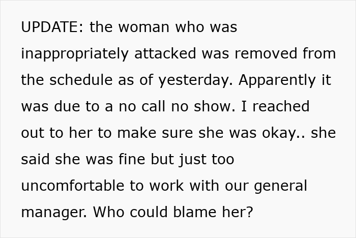 Text update about bullied employee nitpicked by boss daily, revealing discomfort after learning about ethnicity at work.