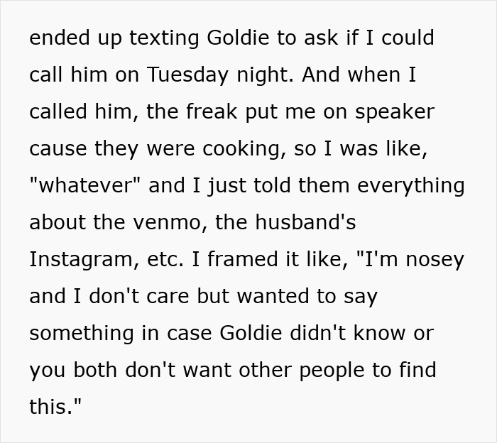 Text message conversation revealing details uncovered through a simple Venmo search exposing a fiancée's fabricated past life. Text message conversation revealing details uncovered through a simple Venmo search exposing a fiancée's fabricated past life.