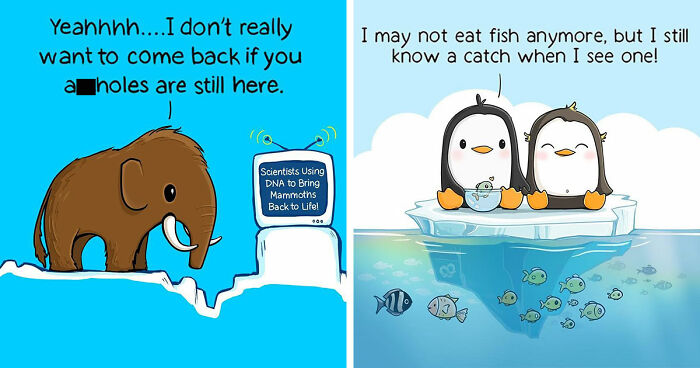 Artist Made 36 Comics That Switch Between Pure Fun And Subtle Commentary