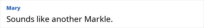 Comment reading sounds like another Markle in response to Brooklyn Beckham's scathing rant involving Nicola Peltz's ex.