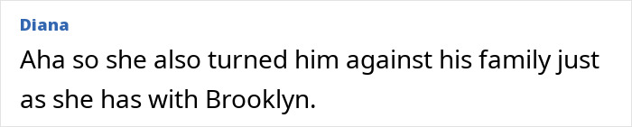 Comment referencing Brooklyn Beckham's scathing rant and sister of Nicola Peltz's ex involved in social media dispute. Comment referencing Brooklyn Beckham's scathing rant and sister of Nicola Peltz's ex involved in social media dispute.