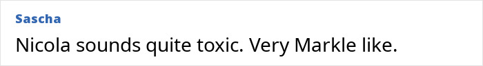 Comment from Sascha about Nicola Peltz, referencing toxicity and Markle comparison in an online discussion.