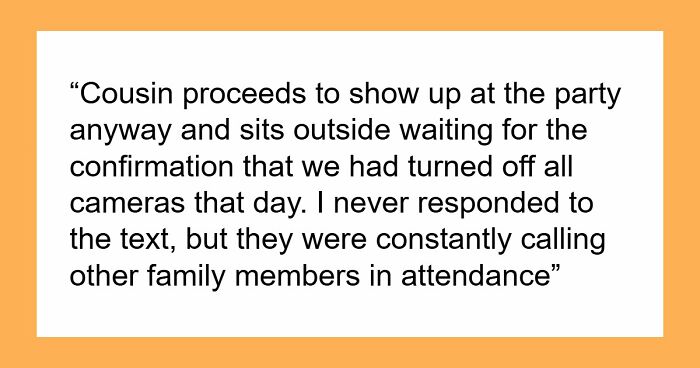 Criminal Cousin Insists On Attending Fam Party Illegally, Throws Fit As Host Won’t Turn Off Cameras