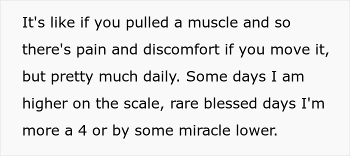 Woman films coworker after work attempting to prove she is not actually disabled amid pain and discomfort discussion.