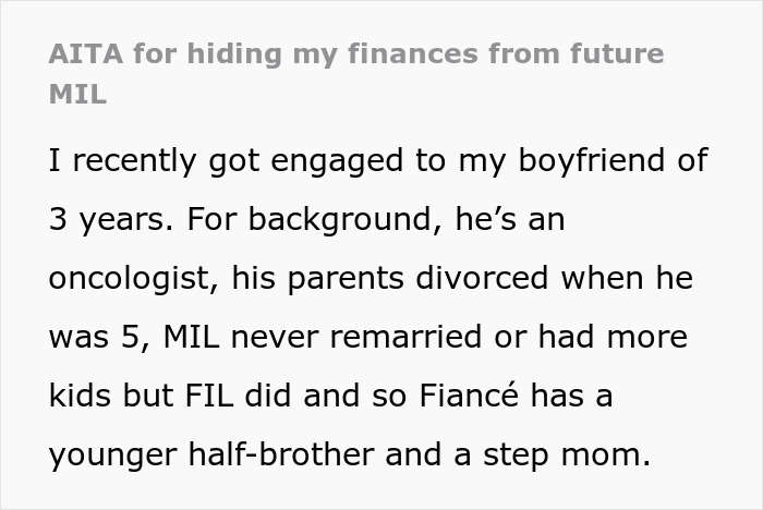 Woman hides finances from mother-in-law, reveals tension over being a yoga teacher and financial status in family conflict.