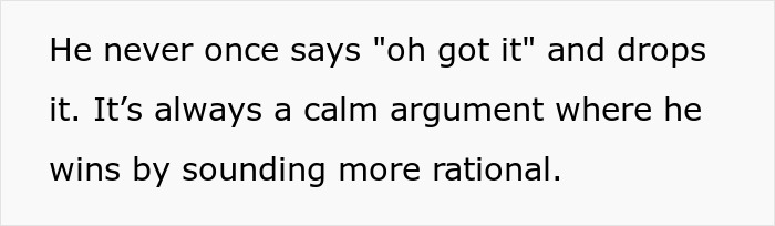 Text excerpt about a woman struggling with boundaries as her match turns every disagreement into a therapy battle. Text excerpt about a woman struggling with boundaries as her match turns every disagreement into a therapy battle.