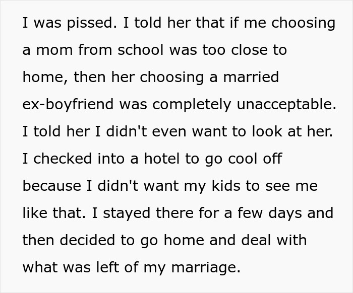 Text about a husband upset as wife makes him agree to an open marriage to reconnect with her ex. Text about a husband upset as wife makes him agree to an open marriage to reconnect with her ex.