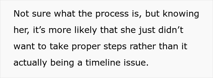 Text excerpt discussing uncertainty about the process involving aunt, camera, and family parole decisions.