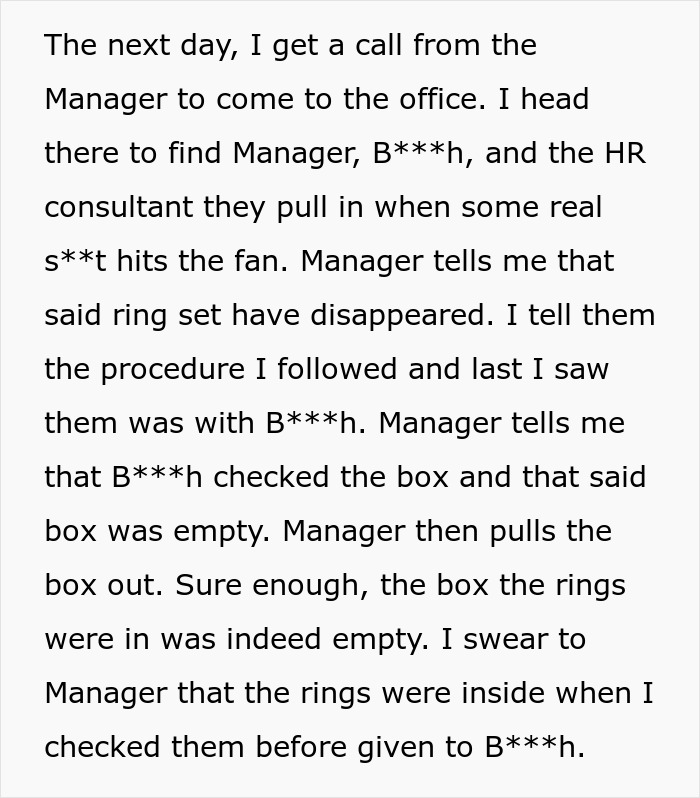 Text excerpt from a revenge story where a man confronts a coworker who got him fired years prior.