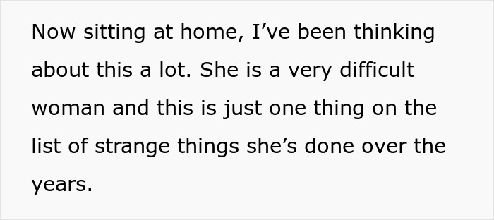 Text excerpt discussing a pregnant woman’s experience with expired food in her pantry and difficult family relations. Text excerpt discussing a pregnant woman’s experience with expired food in her pantry and difficult family relations.