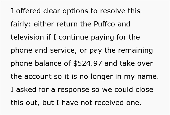 Woman struggles with ex&rsquo;s dog, threatens shelter, while ex remains unresponsive to the situation and concerns raised.