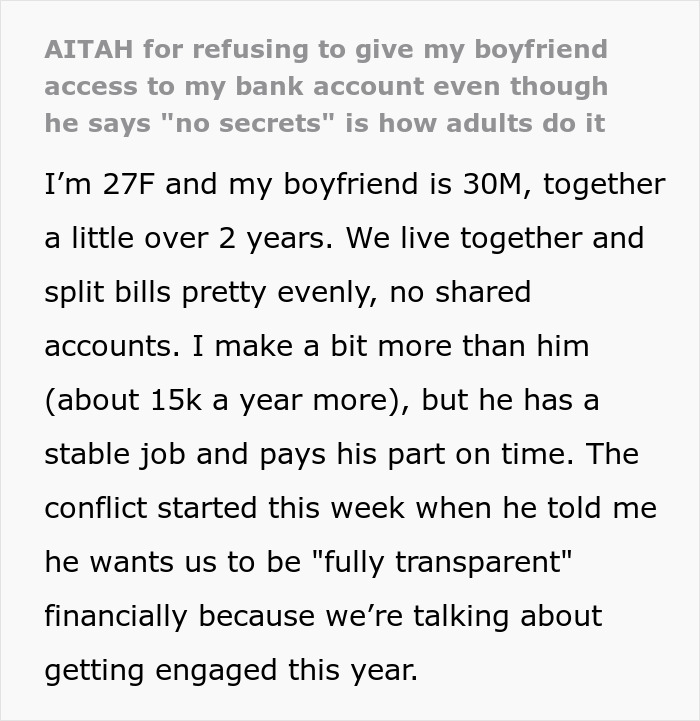 Man Decides Engagement Depends On GF Giving Him Full Access To Her Money, She Just Laughs At Him
