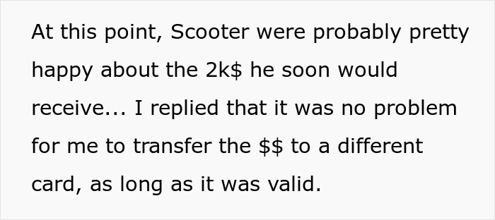 Text excerpt showing a scammer discussing a $2k laundering attempt with a hotel receptionist, highlighting the scam attempt. Text excerpt showing a scammer discussing a $2k laundering attempt with a hotel receptionist, highlighting the scam attempt.