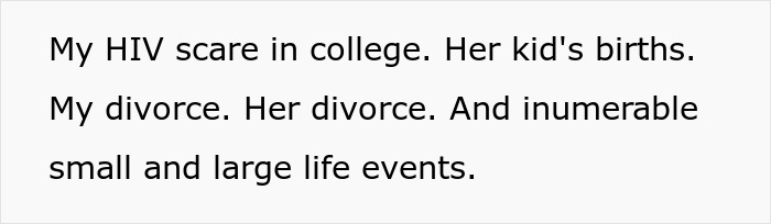 Text on a white background discussing personal challenges including HIV scare, divorces, and life events related to step kids mom loss money. Text on a white background discussing personal challenges including HIV scare, divorces, and life events related to step kids mom loss money.