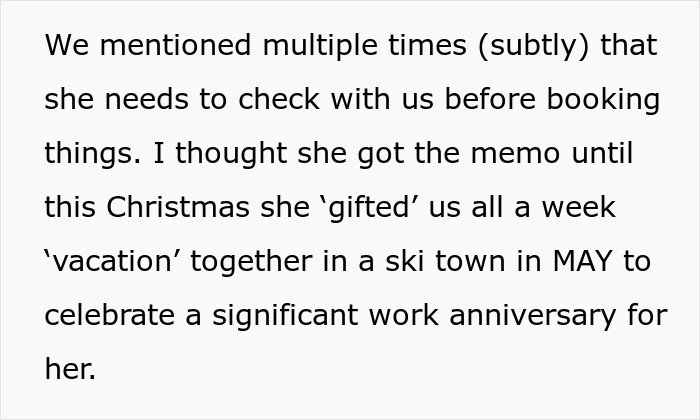 Alt text: frustrated daughter-in-law upset with overbearing MIL making plans without her knowledge and setting boundaries finally Alt text: frustrated daughter-in-law upset with overbearing MIL making plans without her knowledge and setting boundaries finally