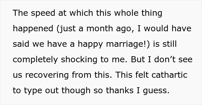 Text excerpt from a personal story about a guy demanding a paternity test for his 3-year-old son and conflict with his wife.