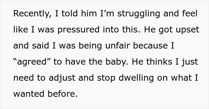 Close-up of a typed confession about feeling pressured and mom regrets becoming a parent, feeling stuck and resentful