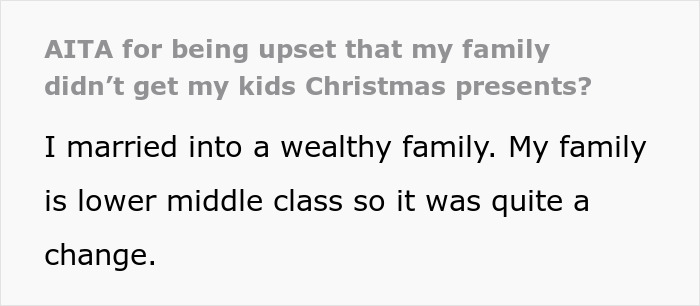 Woman Marries Into Rich Family, Horrified When Her Mom Doesn&rsquo;t Give Kids Gifts As They Have Enough