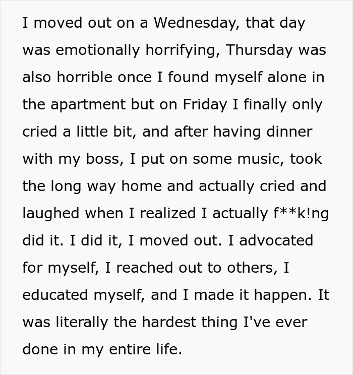 Text excerpt about a wife deciding to live life like her husband, causing him to feel upset and frustrated.