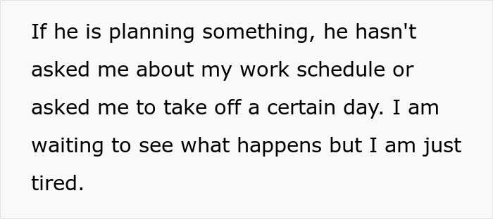 Text describing a woman&rsquo;s feelings about relationship energy with her boyfriend who hasn&rsquo;t communicated about plans.