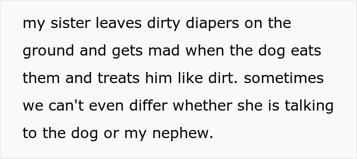 Text about neglect and dirty diapers leading to CPS involvement after mom’s neglect of her 2-year-old child by family members.