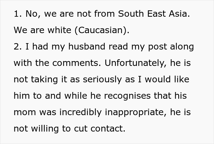 Screenshot of numbered text about mom takes her baby storming off from MIL over feeding, husband not supportive Screenshot of numbered text about mom takes her baby storming off from MIL over feeding, husband not supportive