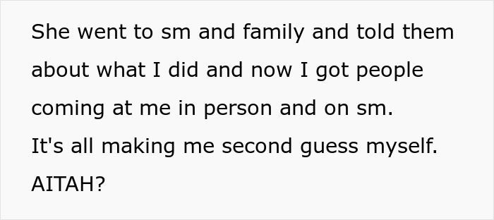 Text about man second guessing dumping girlfriend because she has kids and wondering if he was wrong. Text about man second guessing dumping girlfriend because she has kids and wondering if he was wrong.