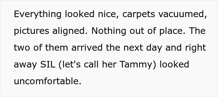 Text excerpt about a woman demanding in-laws remove religious items due to her atheism, causing tension.