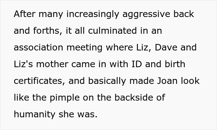 Text describing a heated HOA president conflict escalating at an association meeting with aggressive back and forth. Text describing a heated HOA president conflict escalating at an association meeting with aggressive back and forth.