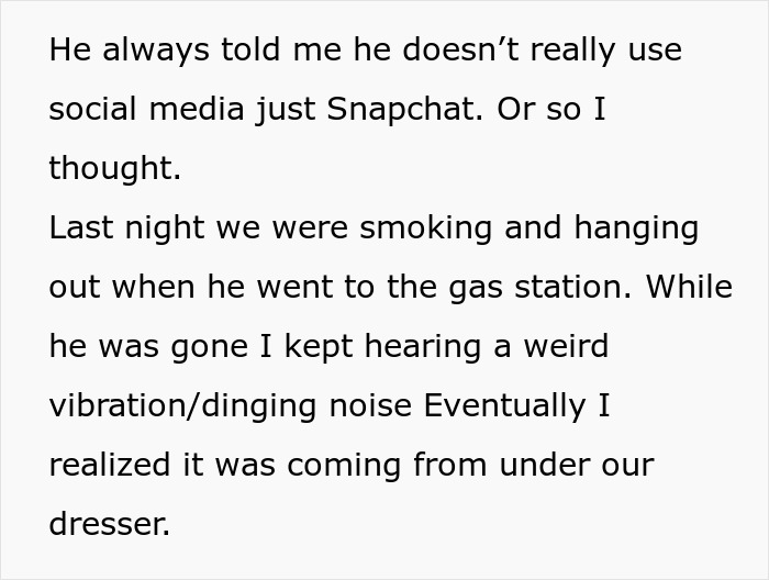 Text message revealing a woman discovering her boyfriend is an internet troll and she was one of his victims. Text message revealing a woman discovering her boyfriend is an internet troll and she was one of his victims.