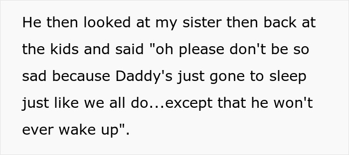 Man says the absolute wrong thing about late BIL at Thanksgiving, upsetting kids with insensitive comment. Man says the absolute wrong thing about late BIL at Thanksgiving, upsetting kids with insensitive comment.