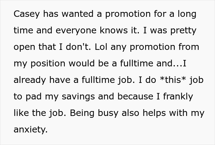 Text excerpt discussing a woman filming her coworker after work to prove she is not actually disabled.