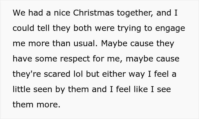 Text excerpt displayed on screen about Christmas and personal feelings, illustrating simple Venmo search revealing fabricated past. Text excerpt displayed on screen about Christmas and personal feelings, illustrating simple Venmo search revealing fabricated past.