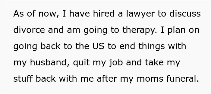 Text about a wife hiring a lawyer to discuss divorce due to husband and in-laws’ rudeness and disregard. Text about a wife hiring a lawyer to discuss divorce due to husband and in-laws’ rudeness and disregard.