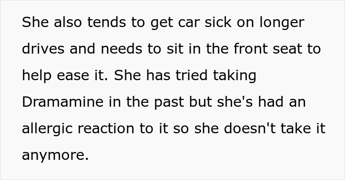 Text excerpt discussing a wife’s anxiety meltdown and how it affects her need to sit in the car’s front seat. Text excerpt discussing a wife’s anxiety meltdown and how it affects her need to sit in the car’s front seat.