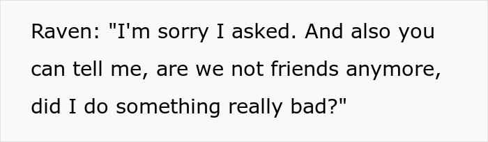 Text message conversation showing a woman asking if they are no longer friends after letting a friend stay during surgery recovery.
