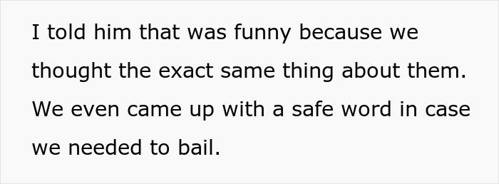 Text excerpt from letter showing humorous exchange related to a restaurant's funny pitch and patent idea.