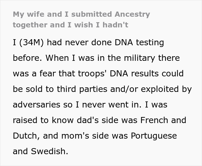 Man discovering secret family after taking an ancestry test with his wife revealing unexpected DNA results. Man discovering secret family after taking an ancestry test with his wife revealing unexpected DNA results.
