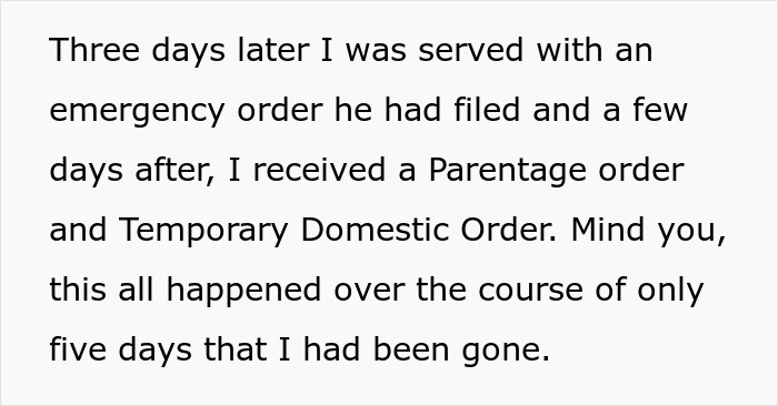 Text describing a wife facing financial problems after her husband blames her and tells her to get a job.