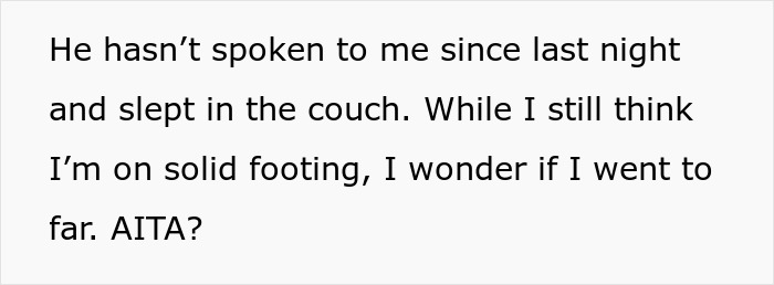 Text excerpt showing a person reflecting on their fiance and wedding friend issue involving money and relationship tension.