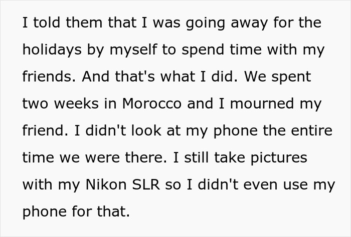 Text about a step kids mom sharing her experience of loss and spending time away during holidays. Text about a step kids mom sharing her experience of loss and spending time away during holidays.