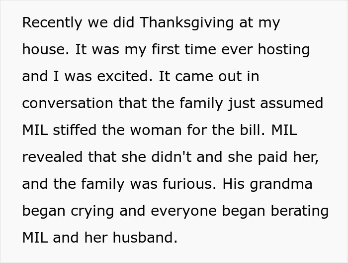 MIL admits paying wedding planner who slept with her dad, sparking family demands for MIL to get kicked out.