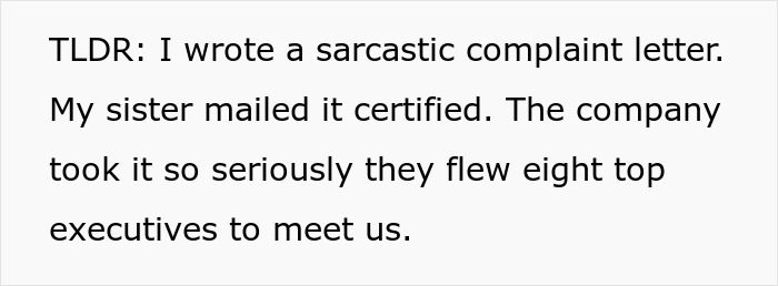 Sarcastic letter leads restaurant to fly in bigwigs, resulting in a hilarious pitch and a new patent opportunity. Sarcastic letter leads restaurant to fly in bigwigs, resulting in a hilarious pitch and a new patent opportunity.