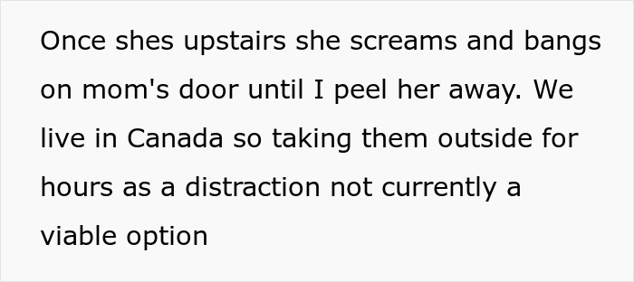 Text discussing a toddler distracting mom while she tries to study, with dad unable to manage the situation. Text discussing a toddler distracting mom while she tries to study, with dad unable to manage the situation.