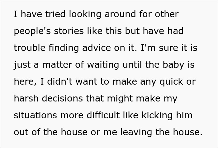 Alt text: Text about co-parenting concerns after bipolar guy leaves pregnant wife for a young lover, discussing difficult decisions. Alt text: Text about co-parenting concerns after bipolar guy leaves pregnant wife for a young lover, discussing difficult decisions.