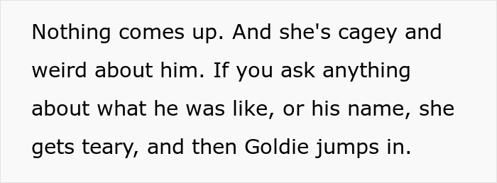 Text excerpt showing a conversation revealing a fiancée’s cagey behavior during a Venmo search unravelling her fabricated past. Text excerpt showing a conversation revealing a fiancée’s cagey behavior during a Venmo search unravelling her fabricated past.