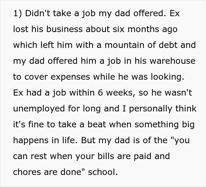 Screenshot of a forum post paragraph about relationship problems and boyfriend red flags