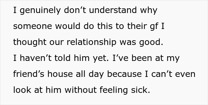 Text message expressing shock and hurt after discovering boyfriend is an internet troll and victimizing her online. Text message expressing shock and hurt after discovering boyfriend is an internet troll and victimizing her online.