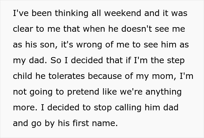 Alt text: Teen calls out stepdad for ignoring him and struggles with the definition of dad in a difficult family dynamic. Alt text: Teen calls out stepdad for ignoring him and struggles with the definition of dad in a difficult family dynamic.