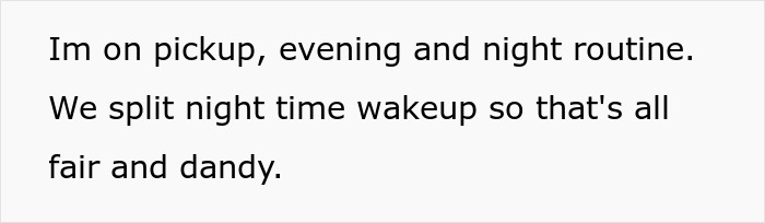 Text on whiteboard showing a dad explaining toddler's nighttime routine to support mom studying without interruptions. Text on whiteboard showing a dad explaining toddler's nighttime routine to support mom studying without interruptions.